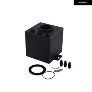 AN6 2Lアルミビレット アルミフューエルサージタンク/AN6サージタンク フィッティング付 TK83 - black