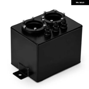 3L デュアルビレット アルミ燃料サージタンク/サージタンク 044 燃料ポンプし ブラック TK84 - black