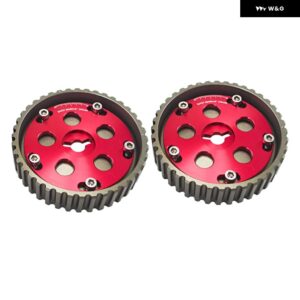 スズキ 1ペア 2個 カムギアキット スイフト GTI G13B カムプーリー用 ブルー レッド パープル ブラック VR6543 - Red