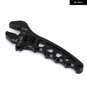 AN 3 4 6 8 10 12 アルミレンチホースフィッティングツールアルミスパナ AN3-AN12 - black