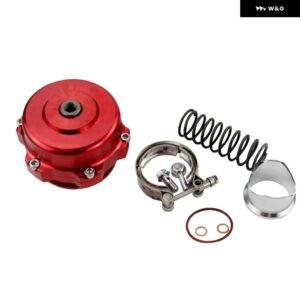 50MM ブローオフバルブ CNC BOV V バンドフランジ 6/18/24PSI スプリング VR5766 - Red