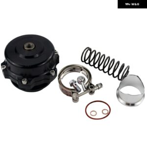 50MM ブローオフバルブ CNC BOV V バンドフランジ 6/18/24PSI スプリング VR5766 - black