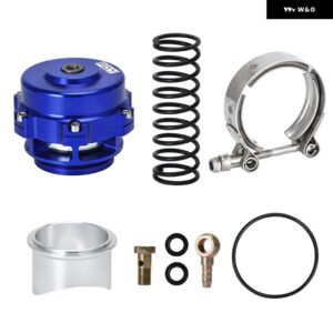 50MM ブローオフバルブ CNC BOV V バンドフランジ 6/18/24PSI スプリング VR5766 - PQY blue