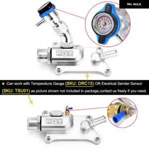 オートアッパークーラント ハウジング ストレート フィラー ネック アンプ付きサーモストラジエターキャップカバー K24 K20Z3 PQY-IMK09S - without Radiator Cap