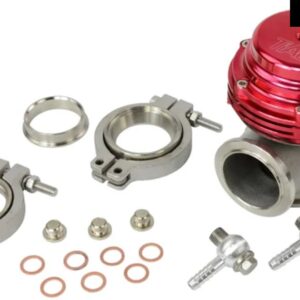 MVS 38MM ウエストゲートアルミトップ V バンドゴールドアウター ウエストゲートスーパーチャージターボ マニホールド 14PSI PQY-5831-MB - Red PQY logo