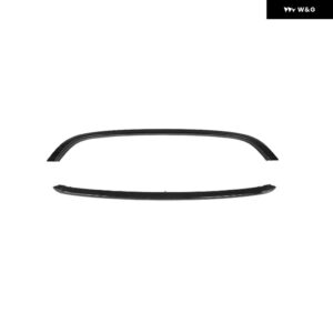 フロント バンパー ハニカムグリル メッシュ トリム グロスブラック ABS プラスチック ミニクーパー R55 R56 R57 2007-2015 51132751040 51112751624 - Black 1 set