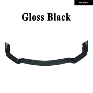 インフィニティ Q50 2014-2017 非スポーツ フロント バンパー リップ スポイラー カーボン バンパー スプリッター プロテクター 部品 - Gloss Black