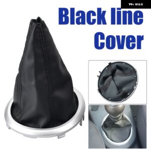 スズキ ギア シフト スティックゲートル ブーツ 防塵 カバー 2色PUレザー スイフトSX4アルトS-クロス - Black line Cover