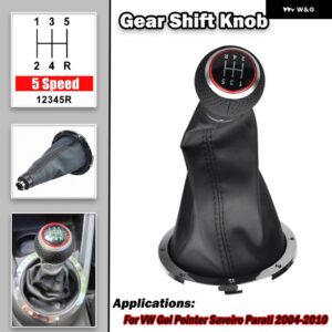 5速 ギア シフト ノブレバー シフター ゲートル ブーツ VW ゴルポインター SAVEIRO PARATI マニュアル トランス ミッション カーアクセサリー - B