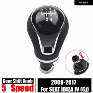マニュアル ギア シフト ノブレバー スティック シフト ノブギア ボックス シートイビザ IV 6J 2009-17 - 5 speed
