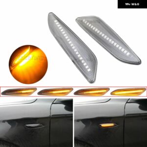 ダイナミック LED ウインカー シーケンシャル サイドミラー インジケーター ランプ フィアット ティーポ エギア アルファ ロメオ 156 147 クライスラー イプ - Dynamic Crystal