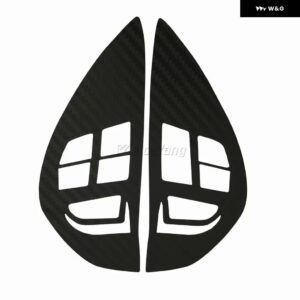 シトロエン C-CROSSER 2007 シトロエン C-ZERO 2011 多機能ステアリング ホイール コントロール ボタン は赤ライトで分離 - Black Sticker Cover