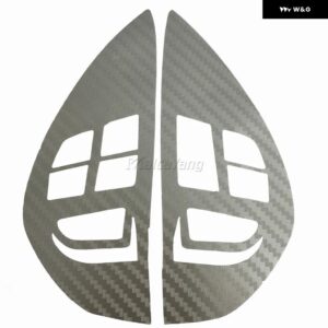 シトロエン C-CROSSER 2007 シトロエン C-ZERO 2011 多機能ステアリング ホイール コントロール ボタン は赤ライトで分離 - Silver Sticker Cover