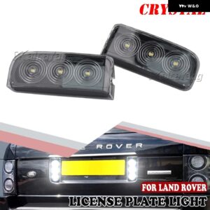 OEM XFD000053 XFD000054 2個 テールゲートリアリバースバックアップランプリアバンパー リバースバックアップライト レンジローバー L322 2003-UP - Crystal