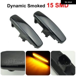 ダイナミック LED サイドミラー 信号灯インフィニティ EX25 EX35 EX37 FX35 FX37 FX50 G25 G35 G37 Q40 Q60 Q70 QX50 QX70 M25 M37 JX35 - Dynamic Smoked