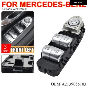 電動パワーウィンドウレギュレータ スイッチ メルセデス Eクラス W213 W238 2139055103 A2139055103 カーアクセサリー - black