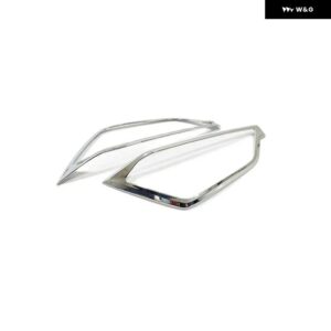 いすゞ D-MAX DMAX 2021 22 2023 ABS ブラックフロントとリア ヘッドランプ 装飾 フレーム ランプカバー 4個 - chrome front