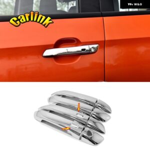 いすゞ D-MAX DMAX 2021-23 ABS クロームサイドドアバックミラー レインシールド トリム フレーム 外装 ステッカー ACCESSORIE - handle