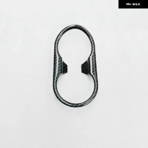 MG ZS 2018 ABS マット/カーボン インテリア 水カップ ホルダー 装飾 ステッカー フレーム カバー トリム 車 1個 - Carbon fibre