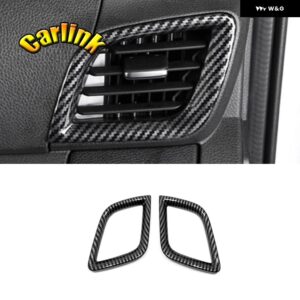 いすゞ D-MAX DMAX 2021-23 ABS カーボン窓ガラス昇降 ボタン スイッチ 装飾 ステッカー 4個 - Left right vents