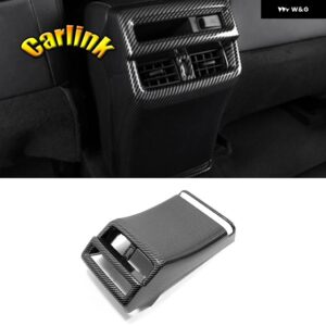 いすゞ D-MAX DMAX 2021-23 ABS カーボン窓ガラス昇降 ボタン スイッチ 装飾 ステッカー 4個 - Rear seat air outlet