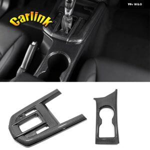 いすゞ D-MAX DMAX 2021-23 ABS カーボン窓ガラス昇降 ボタン スイッチ 装飾 ステッカー 4個 - Shift panel 2PCS