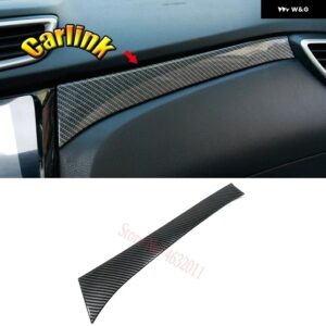 エクストレイル XTRAIL T32 ローグ 2014-2020 ABS カーボン/マット ギア シフト ノブ ステッカー パネル フレーム カバー トリム カー スタイリング - Central control trim