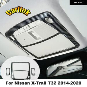 エクストレイル XTRAIL T32 ローグ 2014-2020 ABS カーボン/マット ギア シフト ノブ ステッカー パネル フレーム カバー トリム カー スタイリング - Reading Light