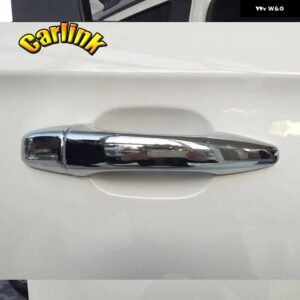 シトロエン C4 ABS クローム燃料 タンクキャップ 装飾 ステッカー カバー トリム 部品 外装 1個 - Door Handle