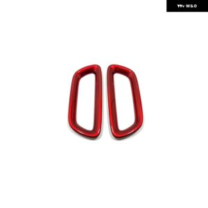 MG6 3TH ABS カーボン/レッド車ガラス スイッチ ガラスリフターインナードアボウル シフト パネル 装飾 フレーム インテリア アクセサリー - Seat headrest 2