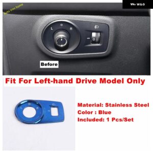 ピラー A エア アウトレット バックミラー 調整 ボタン 副パイロット グローブ ボックス スイッチ カバー トリム MG ZS EV 2018 - 2022 カーアクセサリー - blue B