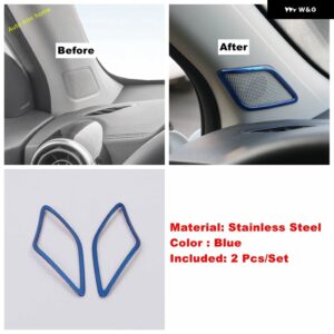 ピラー A エア アウトレット バックミラー 調整 ボタン 副パイロット グローブ ボックス スイッチ カバー トリム MG ZS EV 2018 - 2022 カーアクセサリー - Blue A