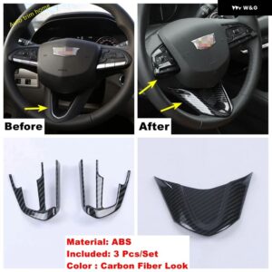 カーボンウィンドウリフト ボタン ステアリングホイール 読書灯ランプカバー トリム キャデラック CT5 CT5-V 2020 - 2022 カーアクセサリー - Model C