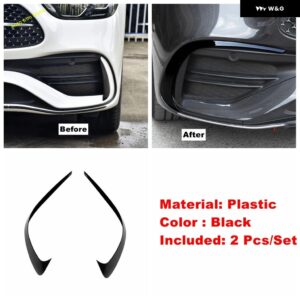 フロントボトム フォグライト ランプサイドバンパー 装飾 ストライプカバー トリム ベンツ Cクラス W206 セダン 2022 20232024 カーアクセサリー - Model A