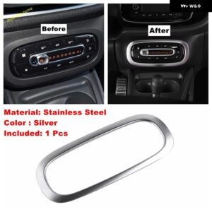 エア AC ベント フレーム / ドアハンドル ボウル/ウィンドウリフト ボタン カバー トリム スマート 453 フォーツー 2015-2020 カーアクセサリー - Model E