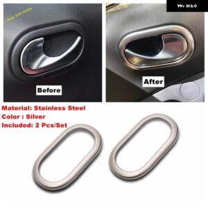 エア AC ベント フレーム / ドアハンドル ボウル/ウィンドウリフト ボタン カバー トリム スマート 453 フォーツー 2015-2020 カーアクセサリー - Model H