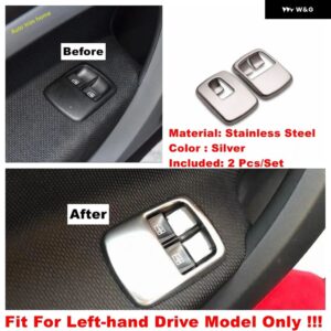 エア AC ベント フレーム / ドアハンドル ボウル/ウィンドウリフト ボタン カバー トリム スマート 453 フォーツー 2015-2020 カーアクセサリー - Model C