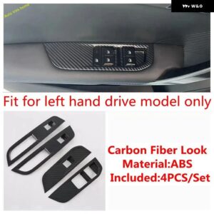 インテリア ウィンドウ スイッチ パネル インナー ドアハンドル ボウルカバー トリム MG 4 EV 2023 2024 装飾 フレーム - For left hand drive2