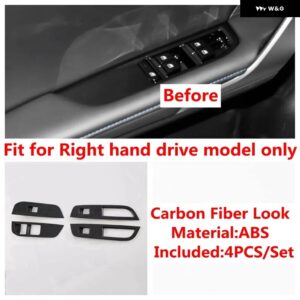 インテリア ウィンドウ スイッチ パネル インナー ドアハンドル ボウルカバー トリム MG 4 EV 2023 2024 装飾 フレーム - For Right Hand Drive3