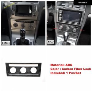 ウィンドウリフト ボタン エア AC コン セントラ イト コントロール パネル カバー トリム VW ゴルフ 7 7.5 MK7 ハッチバック 2014 - 2019 アクセサリー - Model D