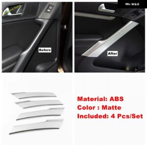 エア AC ベント ドアハンドル ボウル ヘッドライト コントロール パネル ステアリングホイール カバー トリム VW ティグアン MK1 2008 - 2015 - Model D