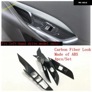 カーボンウィンドウリフト ボタン エア AC ベント ギア シフト ボックス 光 制御 装飾 パネル カバー トリム キャデラック XT4 2019 - 2022 - Model A