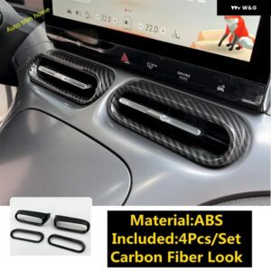 ABS ウィンドウリフト ボタン ヘッドライト ランプ スイッチ ステアリングホイール 装飾 フレーム カバー トリム スマート 1 1 2023 2024 カーアクセサリー - AC Outlet Vent c