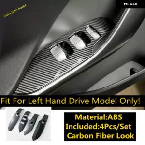 ABS ウィンドウリフト ボタン ヘッドライト ランプ スイッチ ステアリングホイール 装飾 フレーム カバー トリム スマート 1 1 2023 2024 カーアクセサリー - Window Lift c