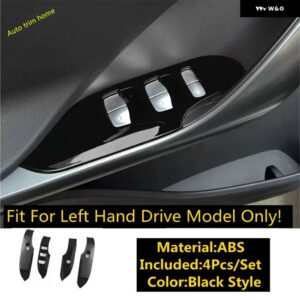 ABS ウィンドウリフト ボタン ヘッドライト ランプ スイッチ ステアリングホイール 装飾 フレーム カバー トリム スマート 1 1 2023 2024 カーアクセサリー - Window Lift a