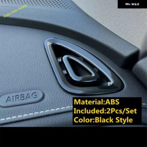 ABS ウィンドウリフト ボタン ヘッドライト ランプ スイッチ ステアリングホイール 装飾 フレーム カバー トリム スマート 1 1 2023 2024 カーアクセサリー - Small AC Outlet a