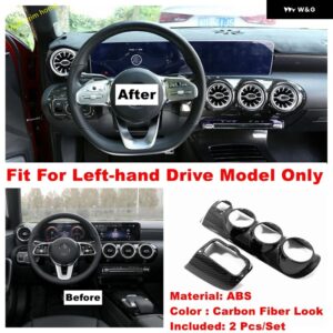 エア アウトレット AC ベントウィンドウリフト ボタン ギア シフト ボックス ドアハンドル ボウルカバー トリム ベンツ Aクラス W177 A200 A220 2019 - 2024 - Model G