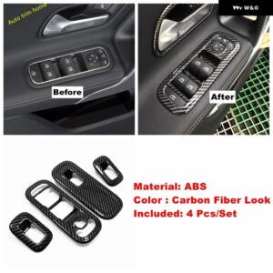 エア アウトレット AC ベントウィンドウリフト ボタン ギア シフト ボックス ドアハンドル ボウルカバー トリム ベンツ Aクラス W177 A200 A220 2019 - 2024 - Model B