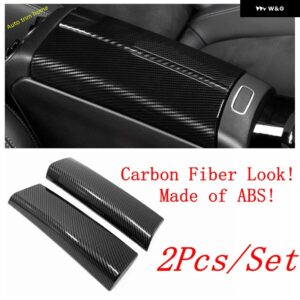 中央 アームレスト 収納 ボックス コントロール スイッチ カバー トリム ベンツ Aクラス W177 V177 A180 A200 A220 A250 2019 - 2024 カーアクセサリー - Carbon Fiber Look