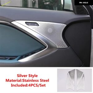 インテリア ドア スピーカー オーディオ スピーカー カバー トリム MG 7 MG7 2023 2024 2025 ステンレス フレーム - Model F
